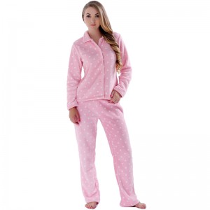 Kvinder trykt fleece voksen pyjama
