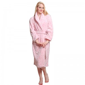 Voksne skære fleece kappe kvinder pyjamas efterår vinter badekåber