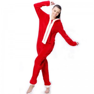 Coral Fleece Hooded Christmas Costume Onesie